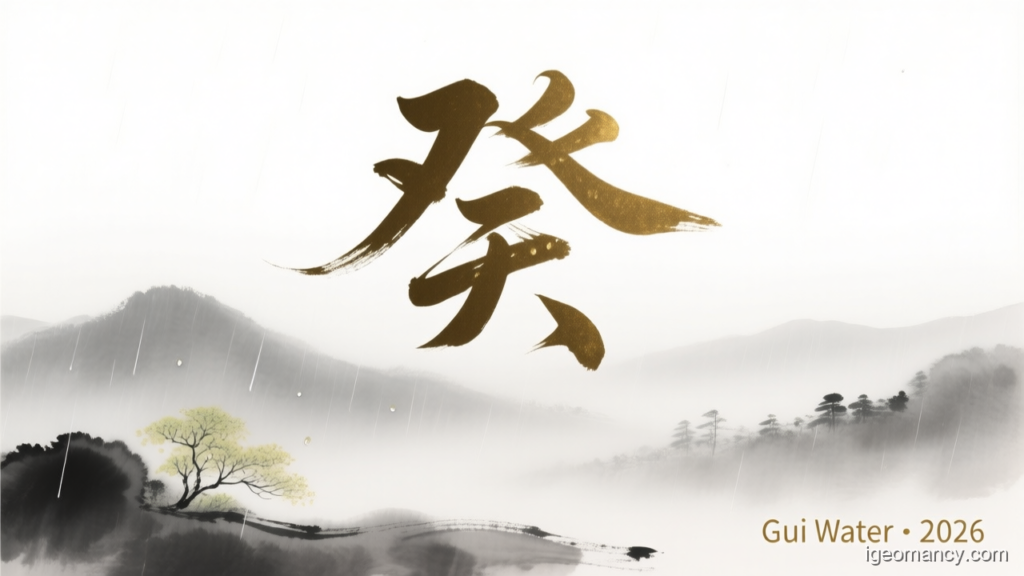 Gui Water · 2026 — Gui Yin Water Day Master BaZi Monthly Forecast: July 2026 — 甲午 Wood Horse Month | iGeomancy