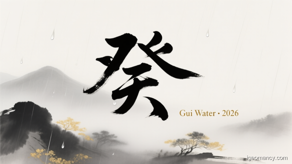 Gui Water · 2026 — Gui Yin Water Day Master BaZi Forecast: July 6, 2026 — 辛巳 Metal Snake Day | iGeomancy