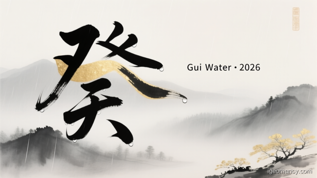 Gui Water · 2026 — Gui Yin Water Day Master BaZi Forecast: July 8, 2026 — 癸未 (Water Goat) Day | iGeomancy