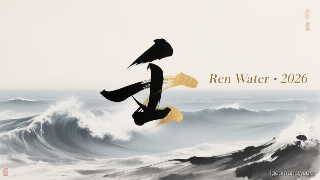 Ren Water · 2026 — Ren Yang Water Day Master BaZi Forecast: July 12, 2026 — 丁亥 Fire Pig Day | iGeomancy