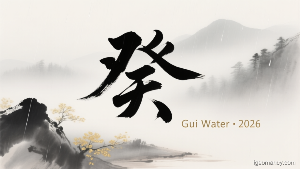 Gui Water · 2026 — Gui Yin Water Day Master BaZi Forecast: July 12, 2026 — 丁亥 Fire Pig Day | iGeomancy