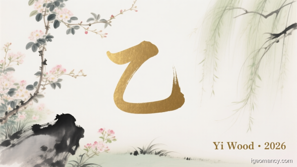 Yi Wood · 2026 — Yi Yin Wood Day Master BaZi Forecast: July 13, 2026 — 戊子 Earth Rat Day | iGeomancy
