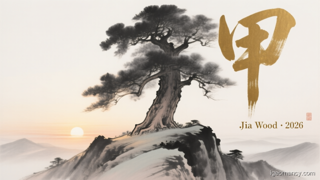 Jia Wood · 2026 — Jia Yang Wood Day Master BaZi Forecast: July 25, 2026 — 庚子 Metal Rat Day | iGeomancy