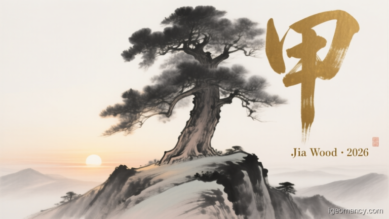 Jia Yang Wood Day Master BaZi Forecast: July 25, 2026 — 庚子 Metal Rat Day | iGeomancy