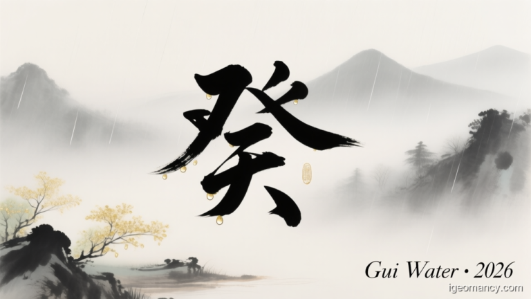 Gui Yin Water Day Master BaZi Forecast: July 25, 2026 — 庚子 Metal Rat Day | iGeomancy