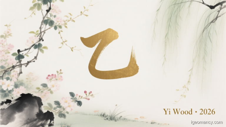 Yi Yin Wood Day Master BaZi Forecast: July 26, 2026 — 辛丑 (Metal Ox) Day | iGeomancy