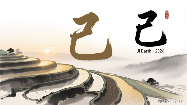 Ji Yin Earth Day Master BaZi Forecast: July 26, 2026 — 辛丑 (Metal Ox) Day | iGeomancy