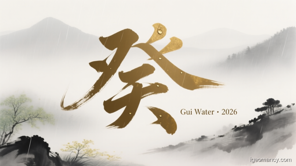 Gui Water · 2026 — Gui Yin Water Day Master BaZi Forecast: August 3, 2026 — 己酉 Earth Rooster Day | iGeomancy