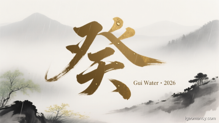 Gui Yin Water Day Master BaZi Forecast: August 3, 2026 — 己酉 Earth Rooster Day | iGeomancy