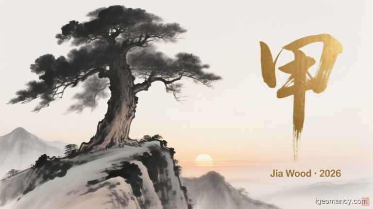 Jia Yang Wood Day Master BaZi Forecast: August 3, 2026 — 己酉 Earth Rooster Day | iGeomancy