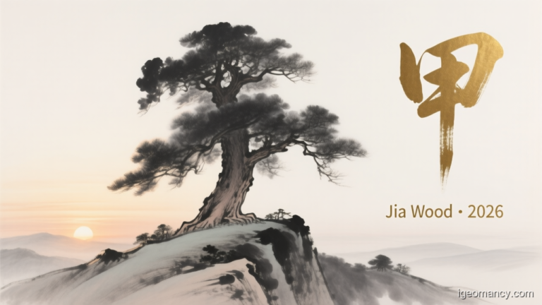 Jia Yang Wood Day Master BaZi Forecast: August 4, 2026 — 庚戌 Metal Dog Day | iGeomancy
