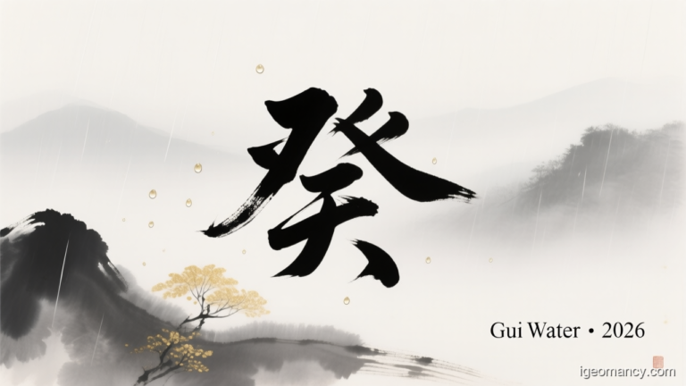 Gui Yin Water Day Master BaZi Forecast: August 4, 2026 — 庚戌 (Metal Dog) Day | iGeomancy