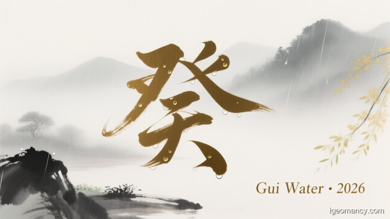 Gui Yin Water Day Master BaZi Forecast: August 6, 2026 — 壬子 (Water Rat) Day | iGeomancy