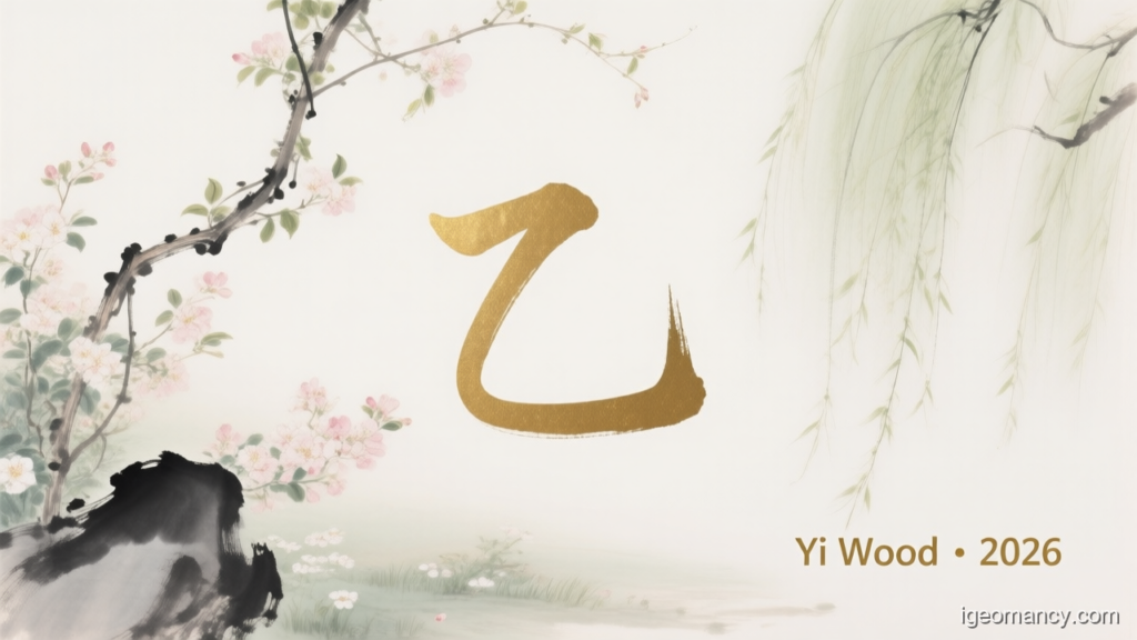 Yi Wood · 2026 — Yi Yin Wood Day Master BaZi Forecast: August 7, 2026 — 癸丑 Water Ox Day | iGeomancy