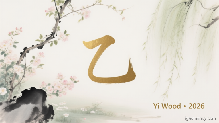 Yi Yin Wood Day Master BaZi Forecast: August 7, 2026 — 癸丑 Water Ox Day | iGeomancy
