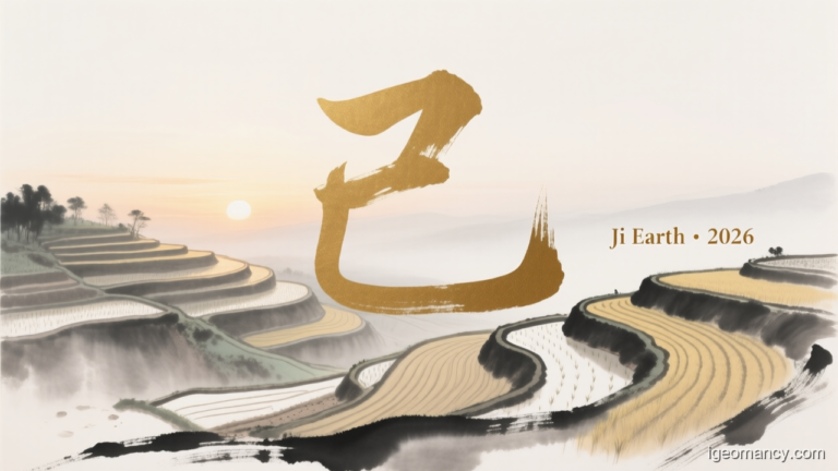 Ji Yin Earth Day Master BaZi Forecast: August 7, 2026 — 癸丑 Water Ox Day | iGeomancy