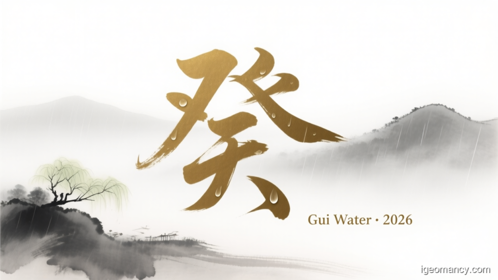 Gui Water · 2026 — Gui Yin Water Day Master BaZi Forecast: August 9, 2026 — 乙卯 Wood Rabbit Day | iGeomancy