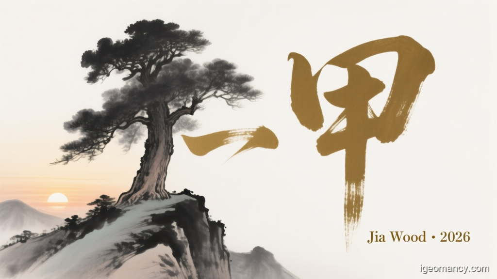 Jia Wood · 2026 — Jia Yang Wood Day Master BaZi Forecast: 2026-08-10 — 丙辰 Fire Dragon Day | iGeomancy