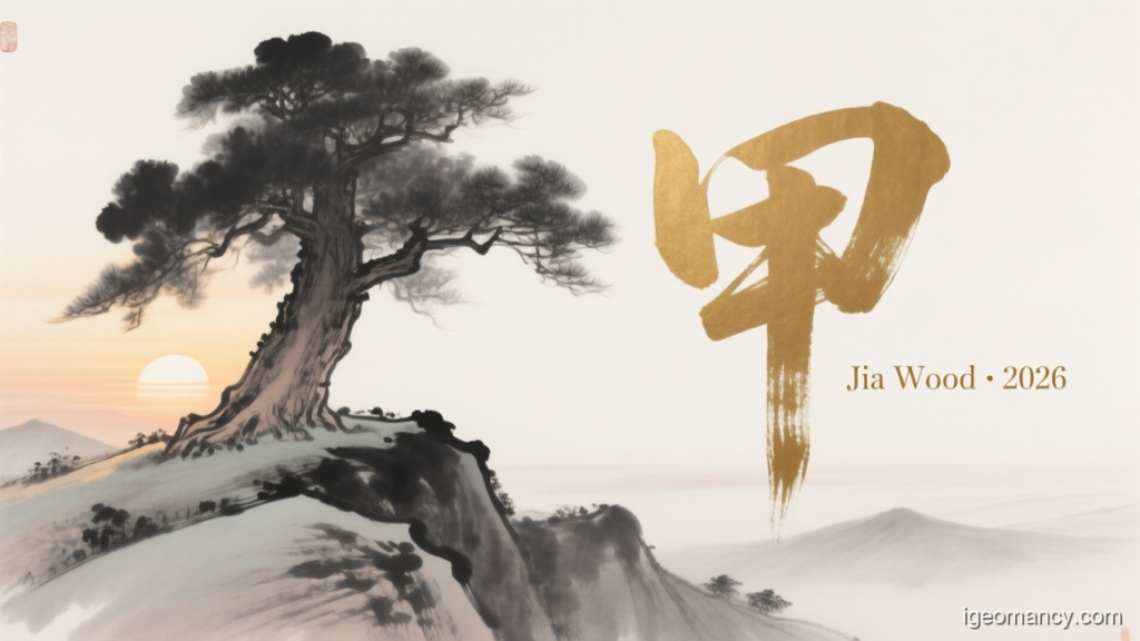 Jia Wood · 2026 — Jia Yang Wood Day Master BaZi Forecast: August 11, 2026 — 丁巳 Fire Snake Day | iGeomancy