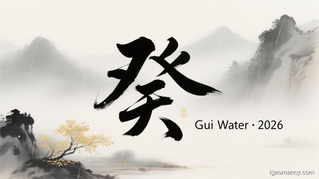 Gui Water · 2026 — Gui Yin Water Day Master BaZi Forecast: August 11, 2026 — 丁巳 Fire Snake Day | iGeomancy