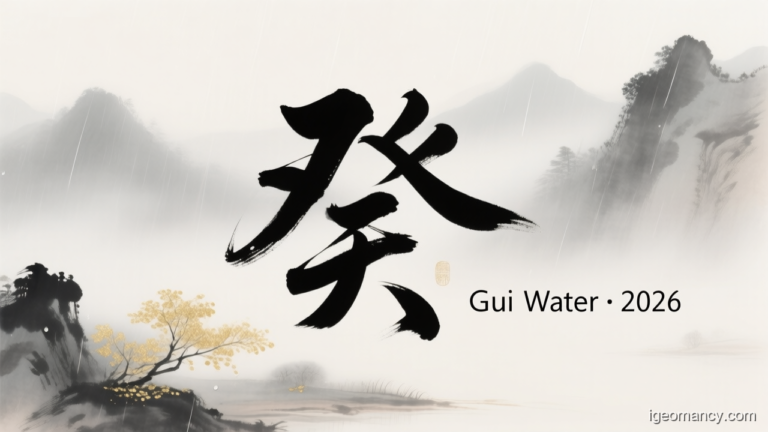 Gui Yin Water Day Master BaZi Forecast: August 11, 2026 — 丁巳 Fire Snake Day | iGeomancy