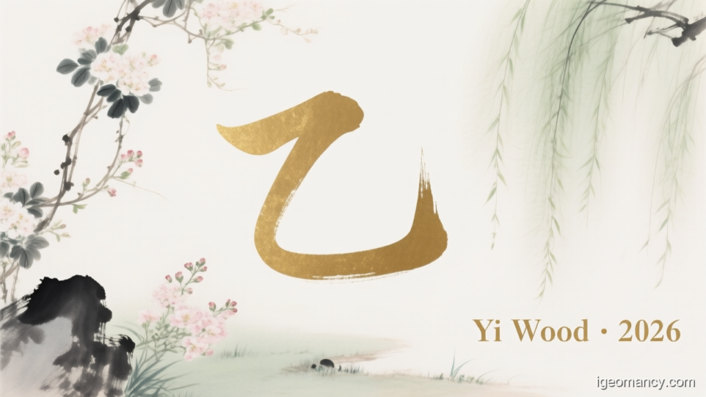 Yi Wood · 2026 — Yi Yin Wood Day Master BaZi Forecast: August 12, 2026 — 戊午 Earth Horse Day | iGeomancy