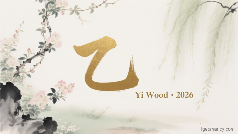 Yi Yin Wood Day Master BaZi Forecast: August 13, 2026 — 己未 Earth Goat Day | iGeomancy