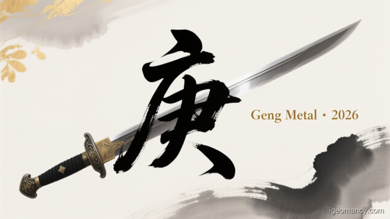 Geng Yang Metal Day Master BaZi Forecast: August 13, 2026 — 己未 Earth Goat Day | iGeomancy