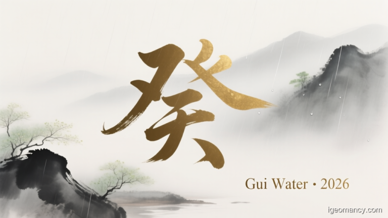 Gui Yin Water Day Master BaZi Forecast: August 18, 2026 — 甲子 Wood Rat Day | iGeomancy
