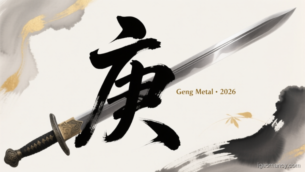Geng Metal · 2026 — Geng Yang Metal Day Master BaZi Forecast: August 18, 2026 — 甲子 Wood Rat Day | iGeomancy