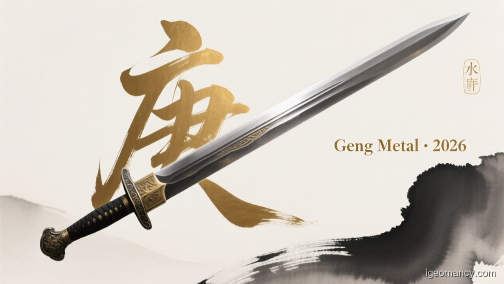 Geng Metal · 2026 — Geng Yang Metal Day Master BaZi Forecast: August 20, 2026 — 丙寅 Fire Tiger Day | iGeomancy