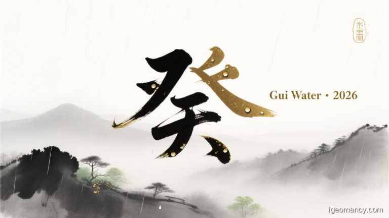 Gui Yin Water Day Master BaZi Forecast: August 22, 2026 — 戊辰 Earth Dragon Day | iGeomancy