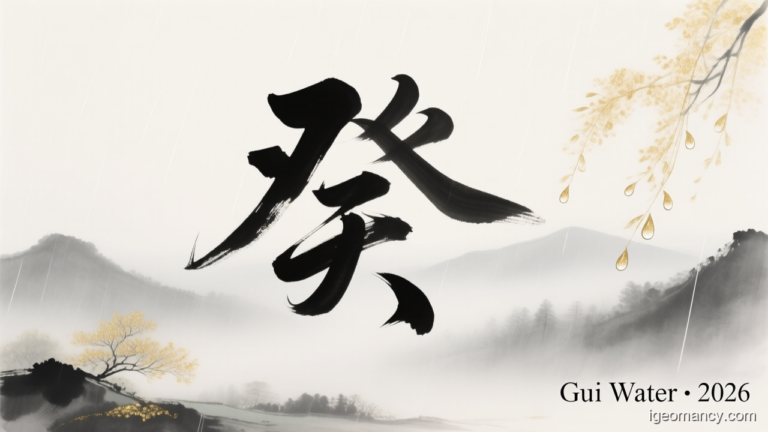 Gui Yin Water Day Master BaZi Forecast: August 24, 2026 — 庚午 Metal Horse Day | iGeomancy