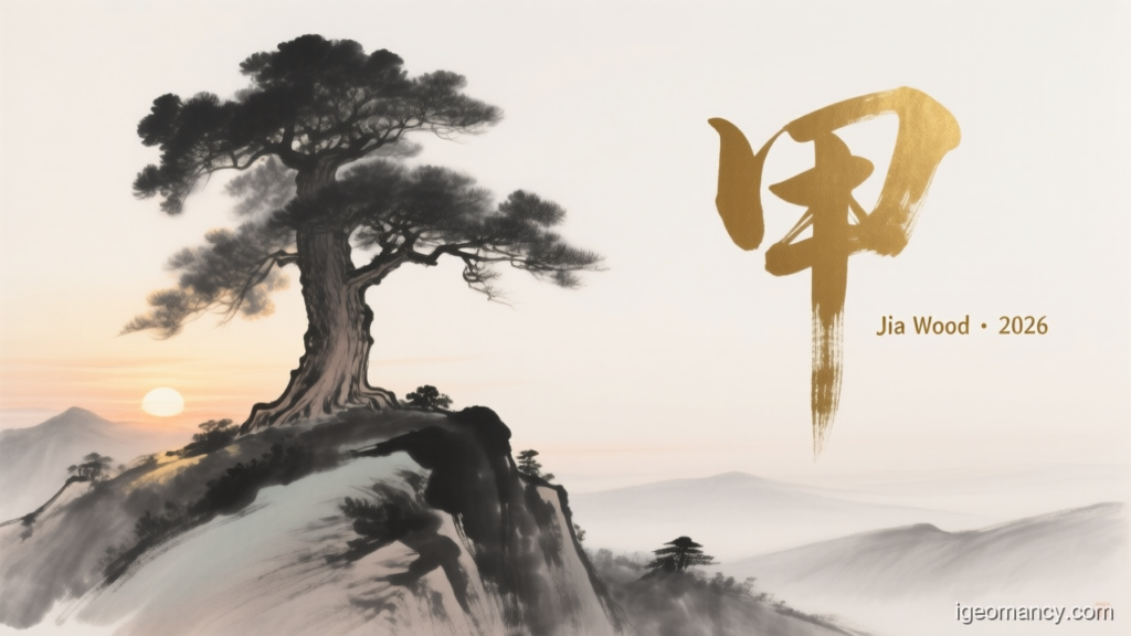 Jia Wood · 2026 — Jia Yang Wood Day Master BaZi Forecast: August 26, 2026 — 壬申 Water Monkey Day | iGeomancy