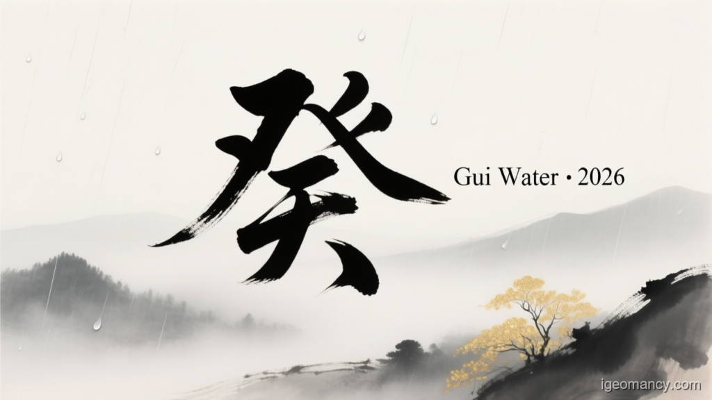Gui Water · 2026 — Gui Yin Water Day Master BaZi Forecast: August 26, 2026 — 壬申 Water Monkey Day | iGeomancy