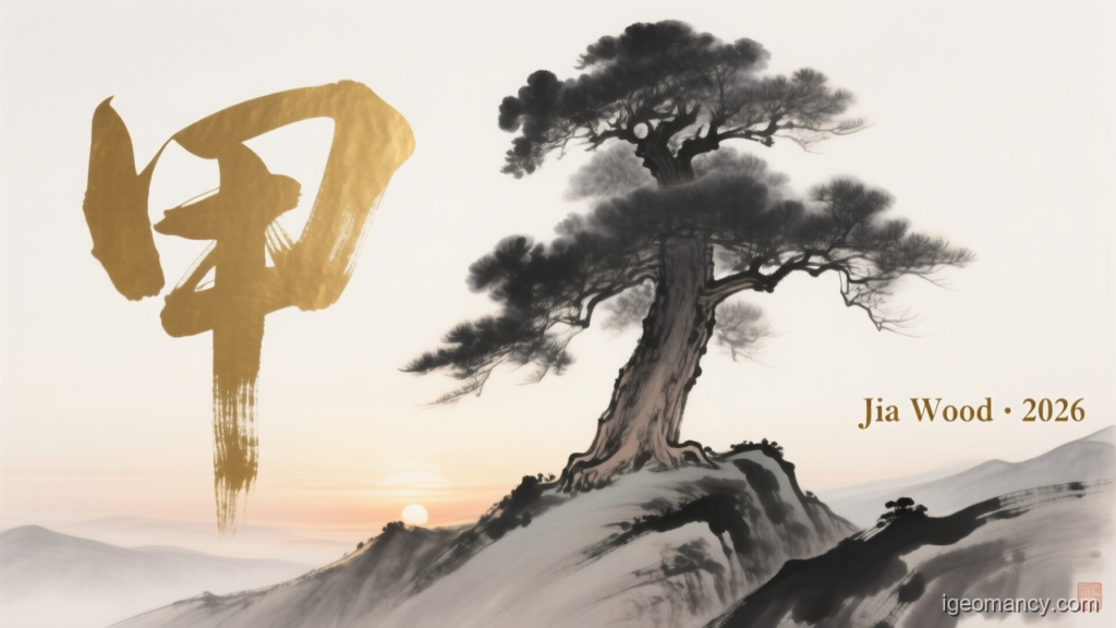 Jia Wood · 2026 — Jia Yang Wood Day Master BaZi Forecast: August 28, 2026 — 甲戌 Wood Dog Day | iGeomancy