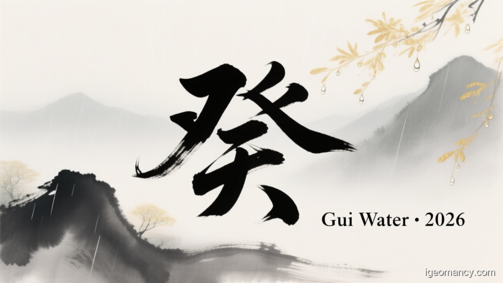 Gui Water · 2026 — Gui Yin Water Day Master BaZi Forecast: August 28, 2026 — 甲戌 Wood Dog Day | iGeomancy