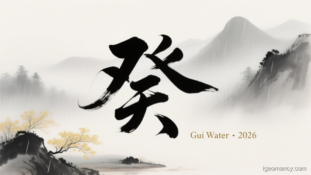Gui Water · 2026 — Gui Yin Water Day Master BaZi Forecast: August 30, 2026 — 丙子 Fire Rat Day | iGeomancy