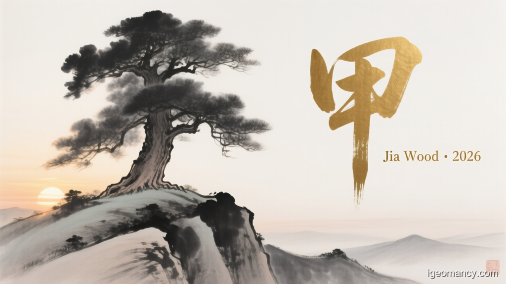 Jia Wood · 2026 — Jia Yang Wood Day Master BaZi Forecast: August 31, 2026 — 丁丑 Fire Ox Day | iGeomancy