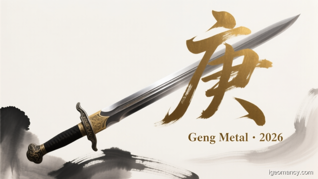 Geng Metal · 2026 — Geng Yang Metal Day Master BaZi Forecast: August 31, 2026 — 丁丑 Fire Ox Day | iGeomancy
