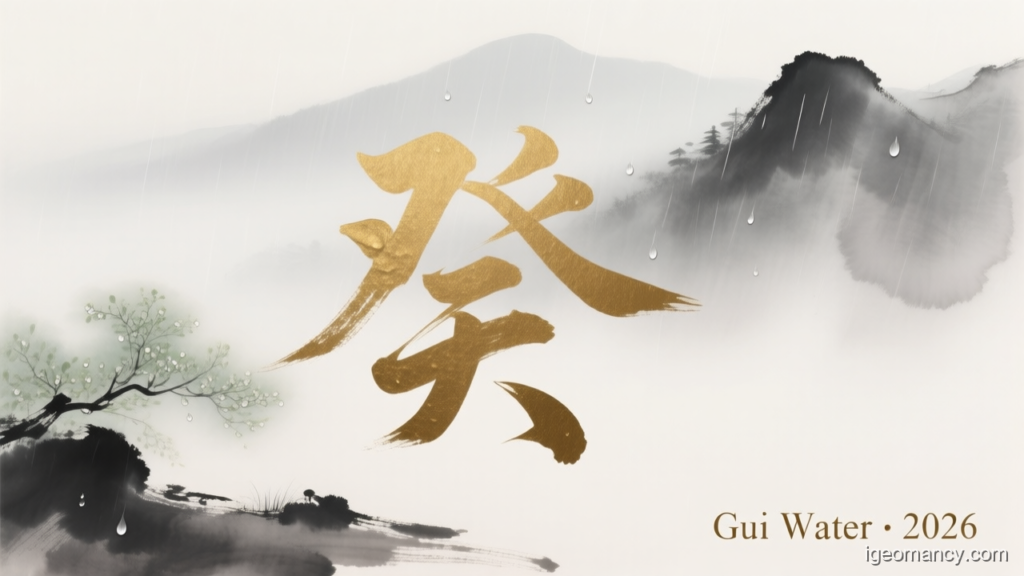 Gui Water · 2026 — Gui Yin Water Day Master BaZi Forecast: September 4, 2026 — 辛巳 Metal Snake Day | iGeomancy