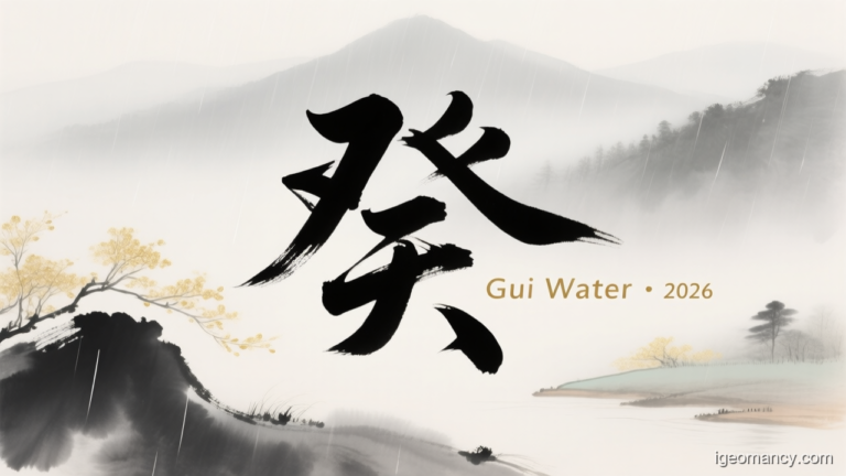 Gui Yin Water Day Master BaZi Forecast: September 6, 2026 — 癸未 Water Goat Day | iGeomancy