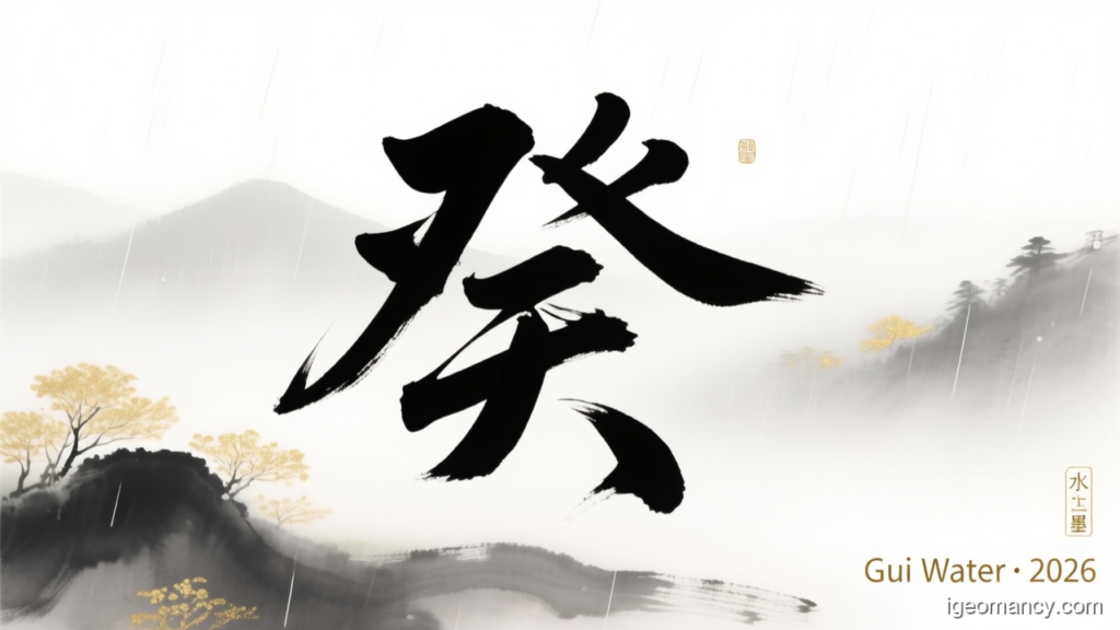 Gui Water · 2026 — Gui Yin Water Day Master BaZi Forecast: September 9, 2026 — 丙戌 Fire Dog Day | iGeomancy