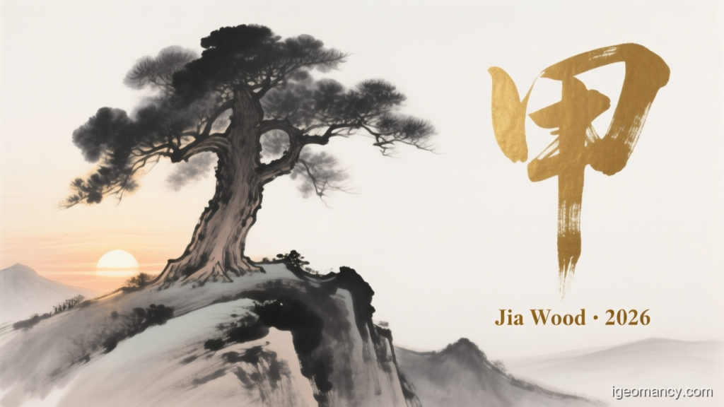 Jia Wood · 2026 — Jia Yang Wood Day Master BaZi Forecast: September 10, 2026 — 丁亥 Fire Pig Day | iGeomancy