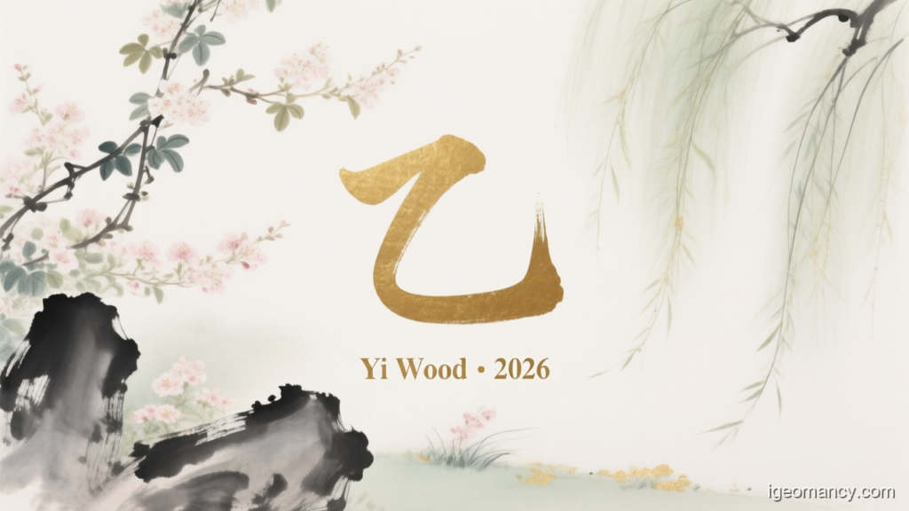 Yi Wood · 2026 — Yi Yin Wood Day Master BaZi Forecast: September 11, 2026 — 戊子 Earth Rat Day | iGeomancy