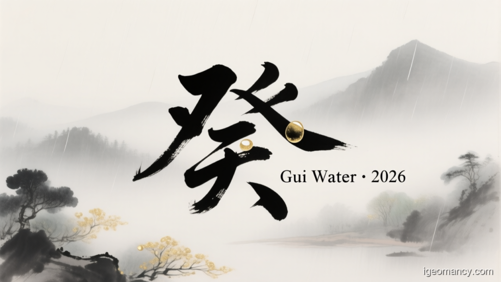 Gui Water · 2026 — Gui Yin Water Day Master BaZi Forecast: September 12, 2026 — 己丑 Earth Ox Day | iGeomancy