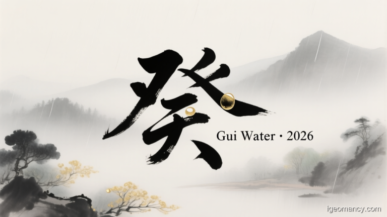 Gui Yin Water Day Master BaZi Forecast: September 12, 2026 — 己丑 Earth Ox Day | iGeomancy