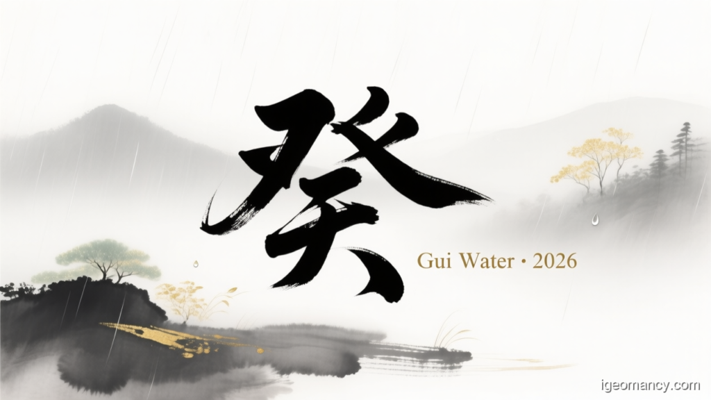 Gui Water · 2026 — Gui Yin Water Day Master BaZi Forecast: September 14, 2026 — 辛卯 (Metal Rabbit) Day | iGeomancy