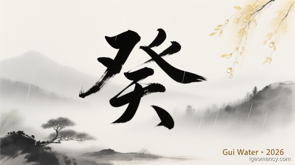 Gui Water · 2026 — Gui Yin Water Day Master BaZi Forecast: September 15, 2026 — 壬辰 Water Dragon Day | iGeomancy