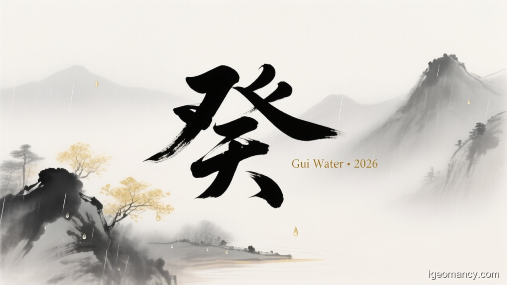 Gui Water · 2026 — Gui Yin Water Day Master BaZi Forecast: September 20, 2026 — 丁酉 Fire Rooster Day | iGeomancy